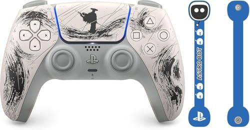【純正品】DualSense ワイヤレスコントローラー "Ghost of Yōtei" ブラック リミテッドエディション(CFI-ZCT1JZ8) 【Amazon.co.jp限定】 アストロボットデザイン コードホルダー 付